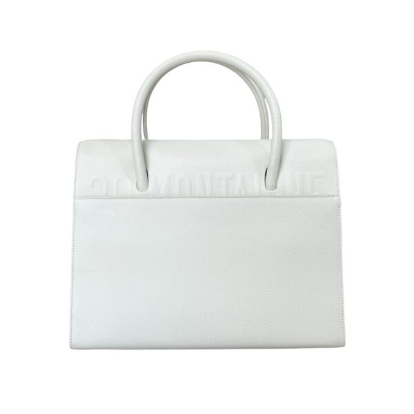 CHRISTIAN DIOR LARGE ST. HONORE TOTE BAG WHITE - Image 4