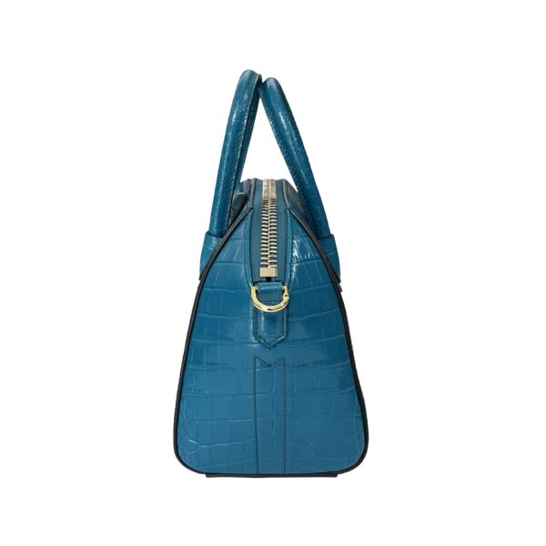 GIVENCHY CROC EMBOSSED MINI ANTIGONA TEAL BLUE - Image 4