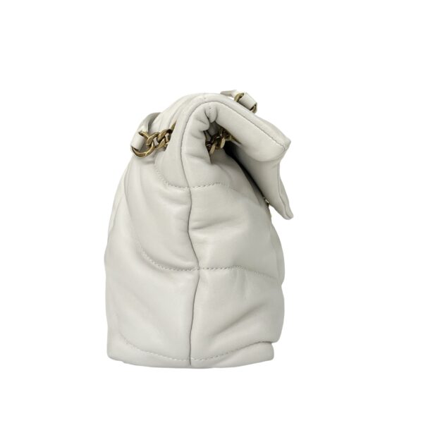 YSL SMALL LOULOU PUFFER GHW IVORY - Image 6