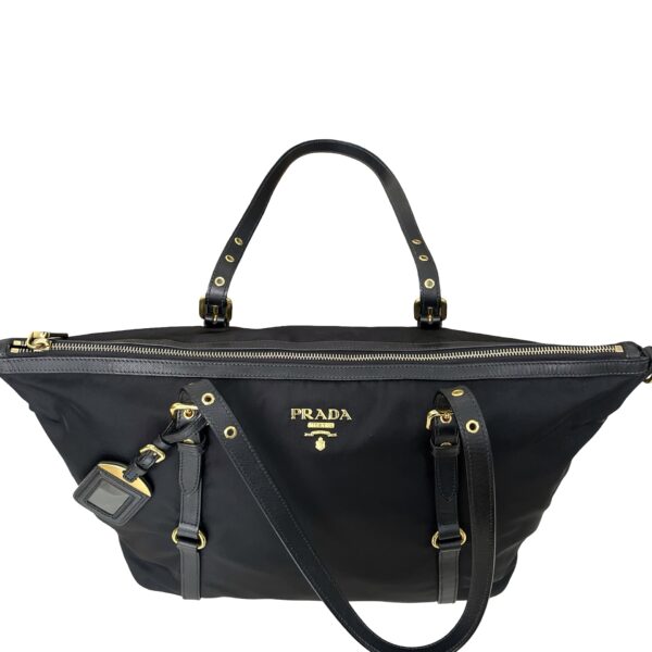 PRADA TESSUTO 2 WAY BAG BLACK - Image 6