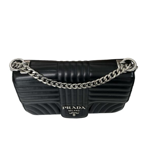PRADA MEDIUM DIAGRAMME SHW BLACK - Image 6