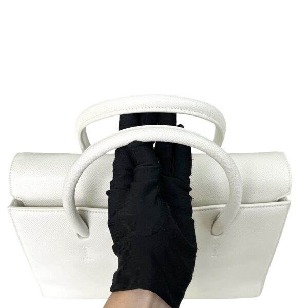 CHRISTIAN DIOR LARGE ST. HONORE TOTE BAG WHITE - Image 7