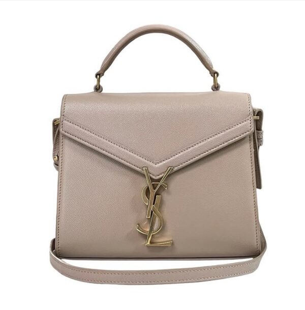 YSL MINI CASSANDRA TOP HANDLE BEIGE