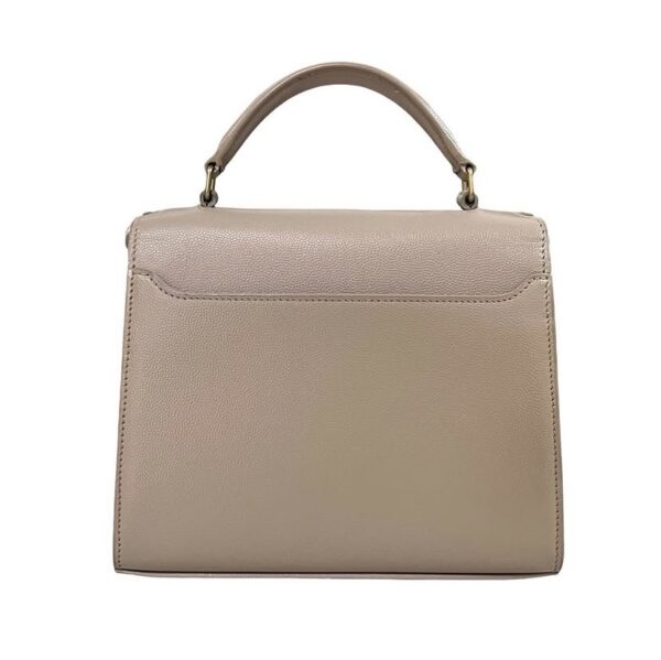 YSL MINI CASSANDRA TOP HANDLE BEIGE - Image 4