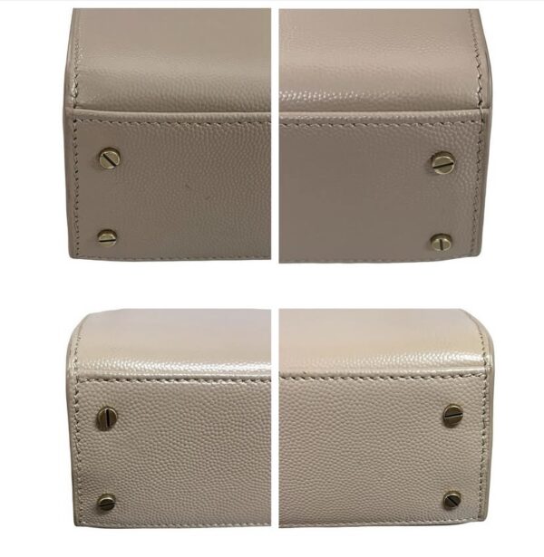YSL MINI CASSANDRA TOP HANDLE BEIGE - Image 8