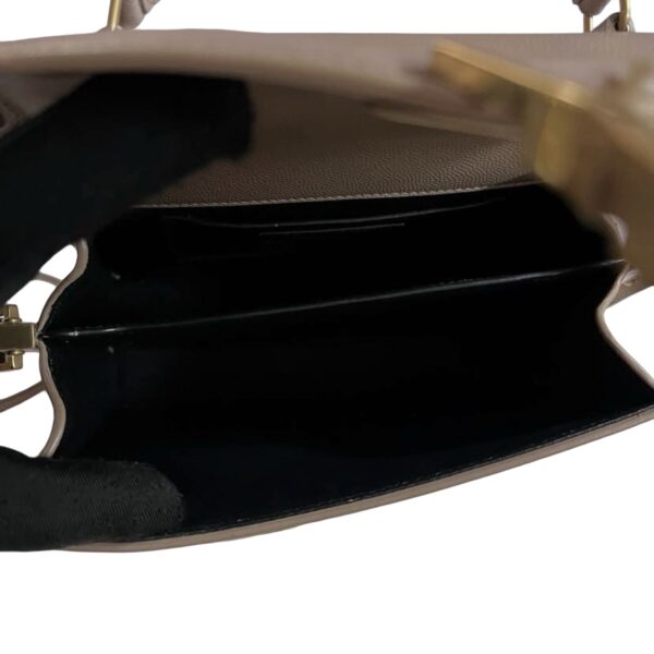 YSL MINI CASSANDRA TOP HANDLE BEIGE - Image 9