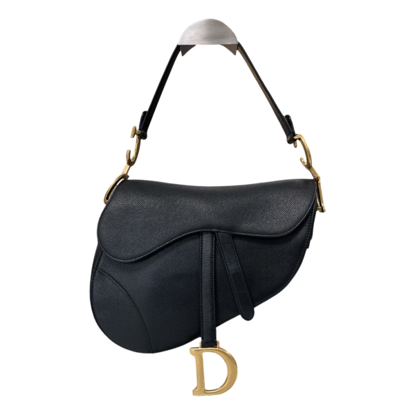 CHRISTIAN DIOR MEDIUM SADDLE BLACK - Image 2