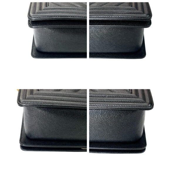 CHANEL MEDIUM CHEVRON LE BOY BLACK - Image 9