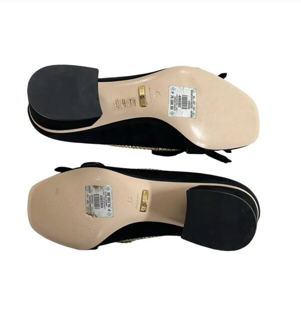 GUCCI GG MARMONT PUMPS SUEDE BLACK 37 - Image 9