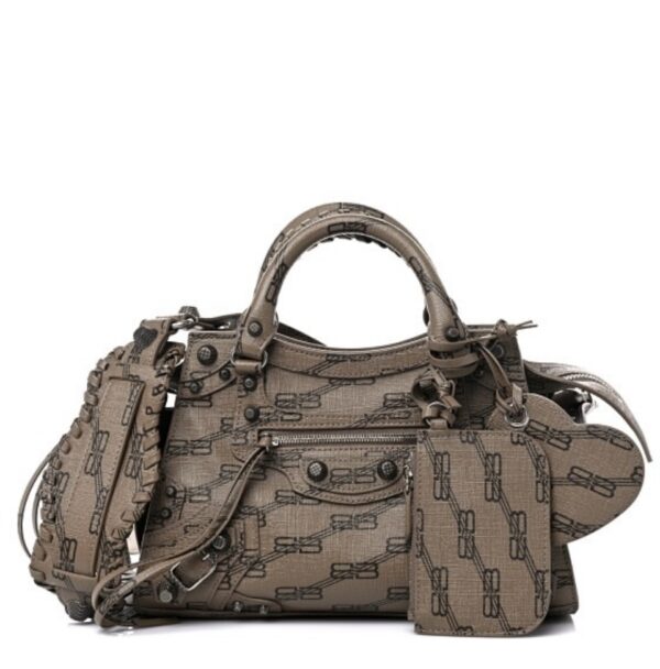 BNEW BALENCIAGA MINI NEO CAGOLE LIGHT BROWN - Image 2