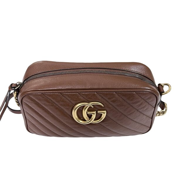 GUCCI SMALL MARMONT CAMERA BAG CARAMEL - Image 7