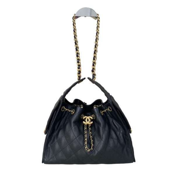 CHANEL SMALL CAVIAR C25 BLACK MICROCHIP - Image 7