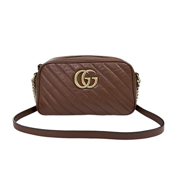 GUCCI SMALL MARMONT CAMERA BAG CARAMEL - Image 2
