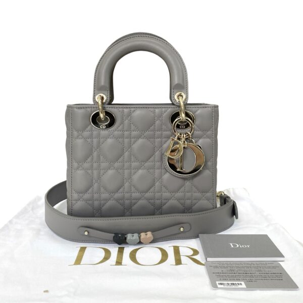 CHRISTIAN LADY DIOR SMALL GRAY