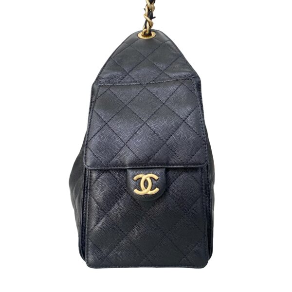 CHANEL SMALL CAVIAR C25 BLACK MICROCHIP - Image 6