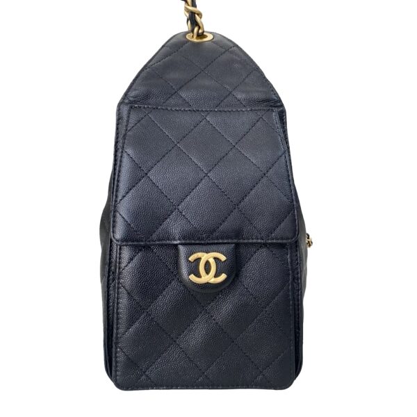 CHANEL SMALL CAVIAR C25 BLACK MICROCHIP - Image 4