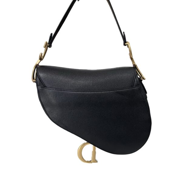 CHRISTIAN DIOR MEDIUM SADDLE BLACK - Image 4