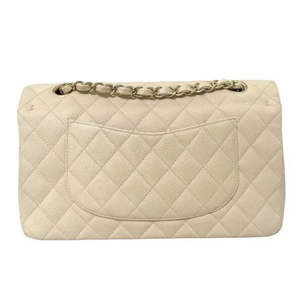 CHANEL CAVIAR MEDIUM DOUBLE FLAP BEIGE - Image 5