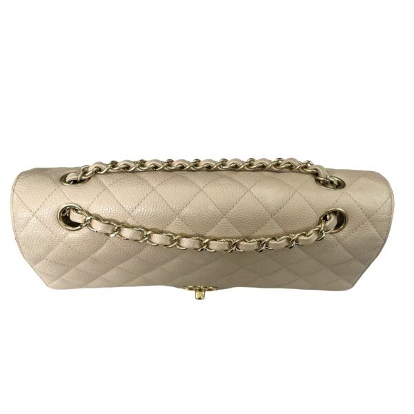 CHANEL CAVIAR MEDIUM DOUBLE FLAP BEIGE - Image 7