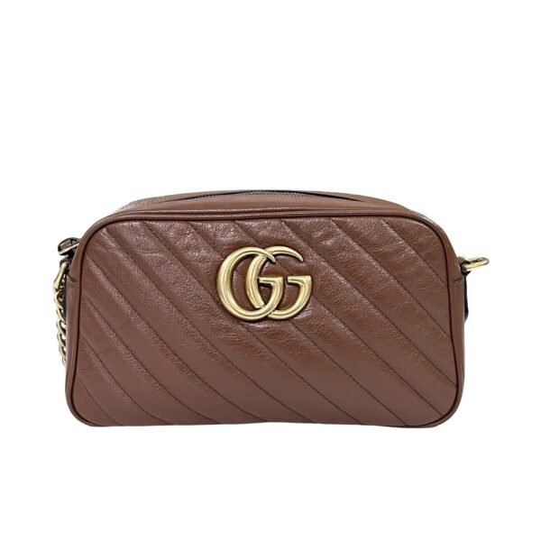GUCCI SMALL MARMONT CAMERA BAG CARAMEL - Image 3