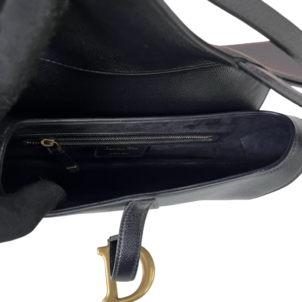 CHRISTIAN DIOR MEDIUM SADDLE BLACK - Image 9