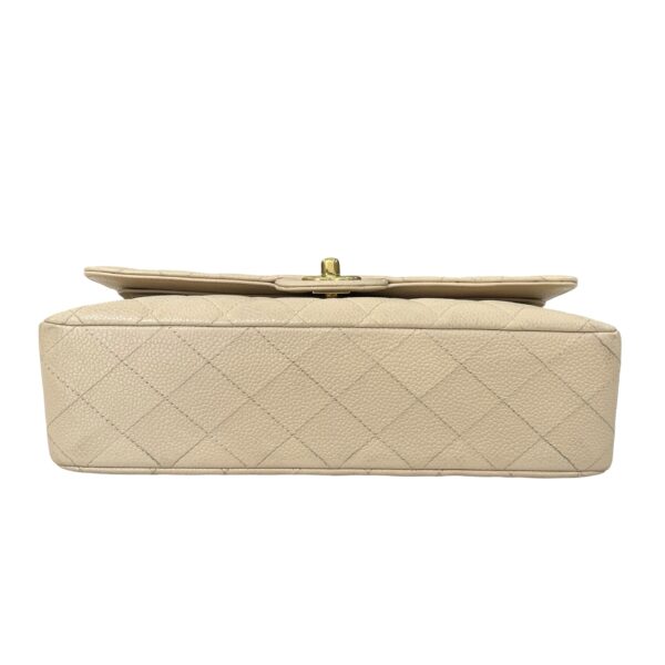 CHANEL CAVIAR MEDIUM DOUBLE FLAP BEIGE - Image 8
