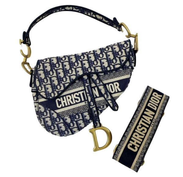 CHRISTIAN DIOR MEDIUM SADDLE LOGO OBLIQUE