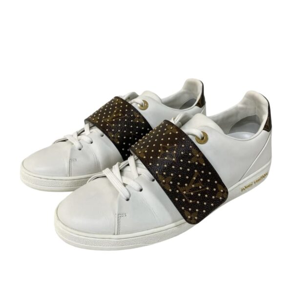 LV FRONTROW TRAINERS SNEAKERS WHITE 37 1/2