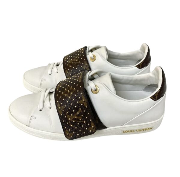 LV FRONTROW TRAINERS SNEAKERS WHITE 37 1/2 - Image 3