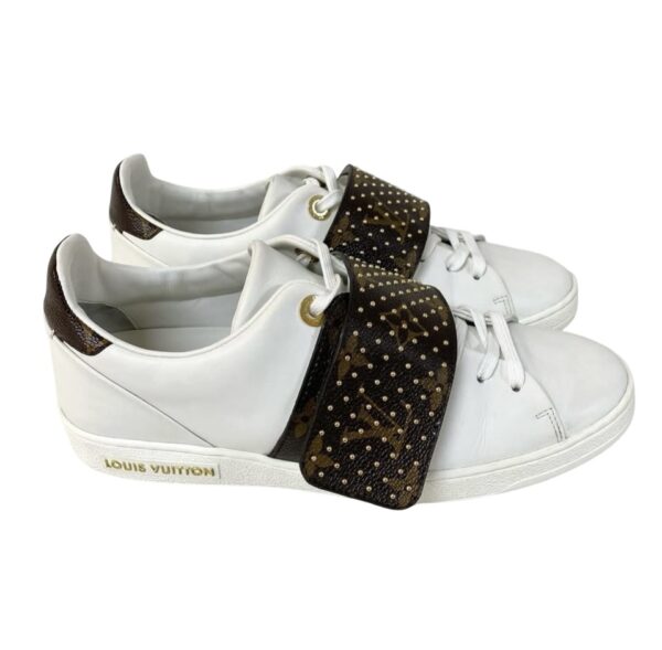 LV FRONTROW TRAINERS SNEAKERS WHITE 37 1/2 - Image 7