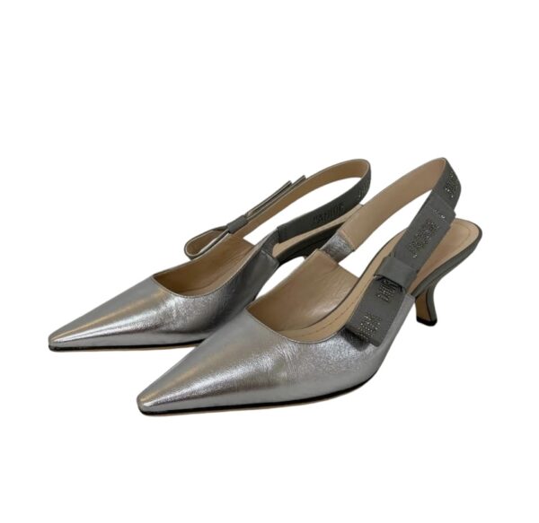 CHRISTIAN DIOR J'ADIOR SLINGBACK PUMP SILVER 38