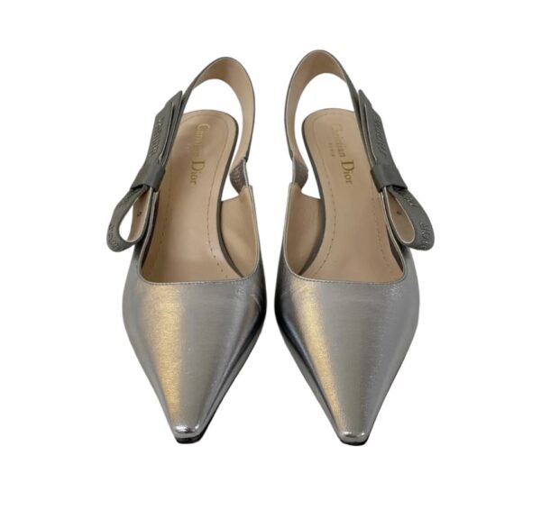 CHRISTIAN DIOR J'ADIOR SLINGBACK PUMP SILVER 38 - Image 2