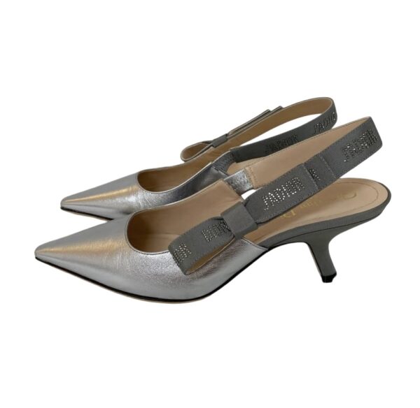 CHRISTIAN DIOR J'ADIOR SLINGBACK PUMP SILVER 38 - Image 3