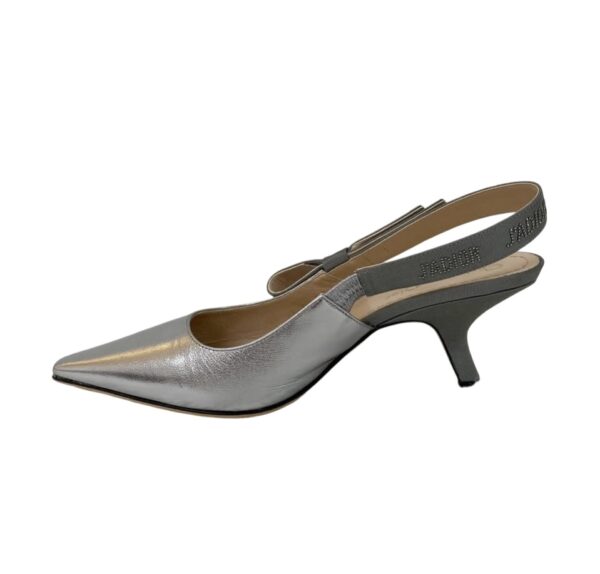CHRISTIAN DIOR J'ADIOR SLINGBACK PUMP SILVER 38 - Image 4