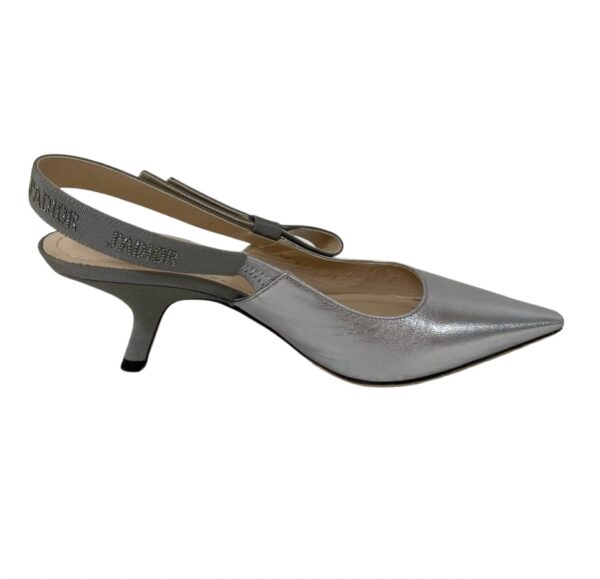 CHRISTIAN DIOR J'ADIOR SLINGBACK PUMP SILVER 38 - Image 7