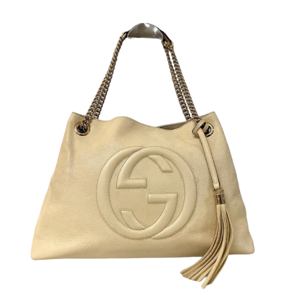 GUCCI MEDIUM SOHO TOTE BAG LIGHT YELLOW - Image 2