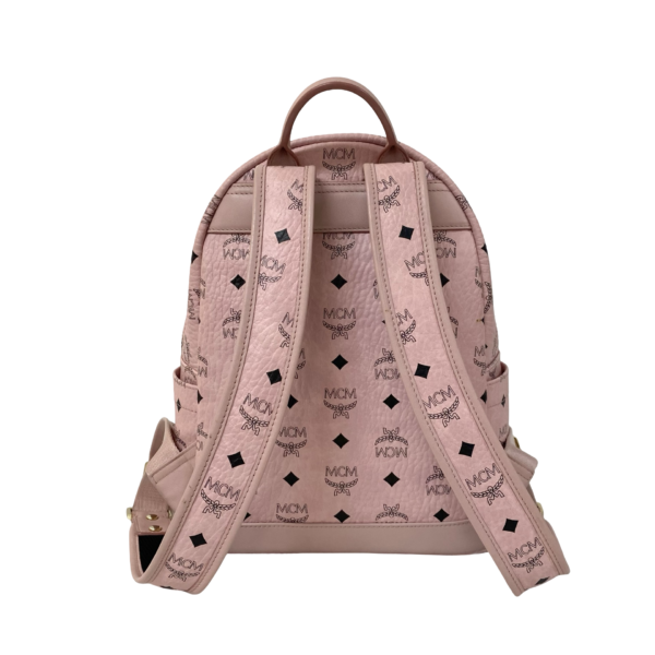 MCM STARK SIDE STUDS BACKPACK VISETOS PINK - Image 4
