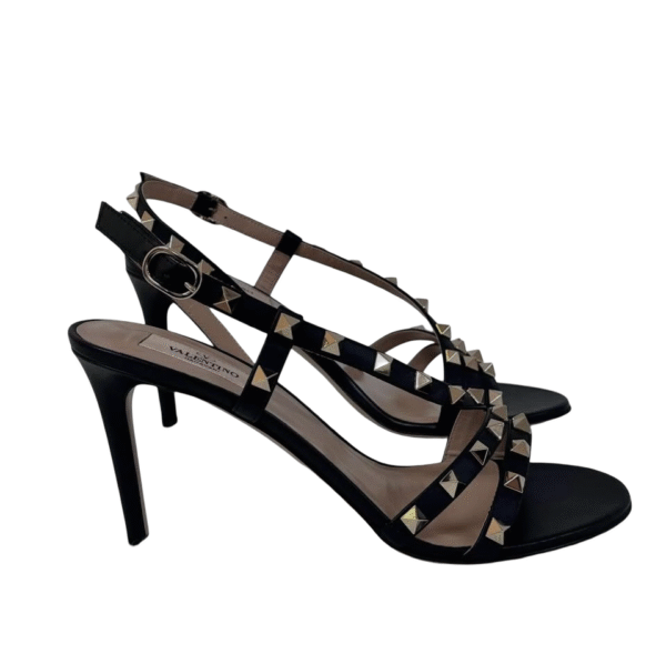 VALENTINO ROCKSTUDS HEELS BLACK 38 - Image 7