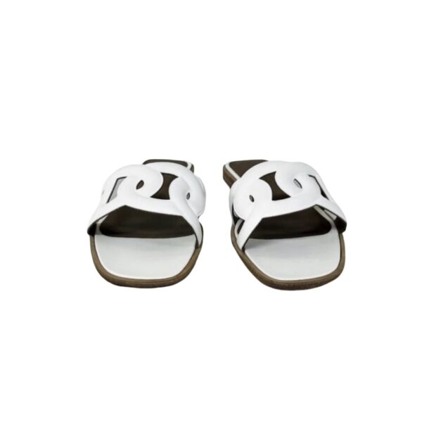 BNEW HERMES ALOHA SANDALS WHITE 36.5 - Image 3