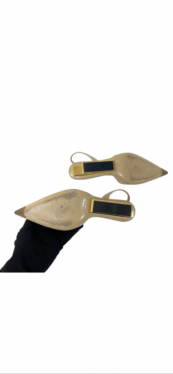 FENDI FIRST SLINGBACK VITELLO POUDRE PINK 37 - Image 8