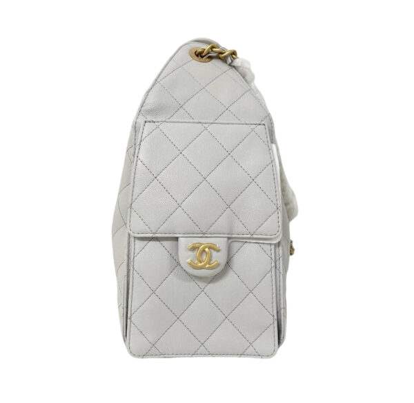 BNEW CHANEL CAVIAR SMALL C25 LIGHT GRAY - Image 5