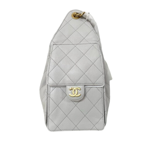 BNEW CHANEL CAVIAR SMALL C25 LIGHT GRAY - Image 3