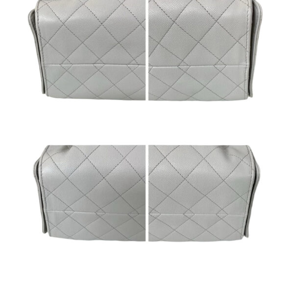 BNEW CHANEL CAVIAR SMALL C25 LIGHT GRAY - Image 8