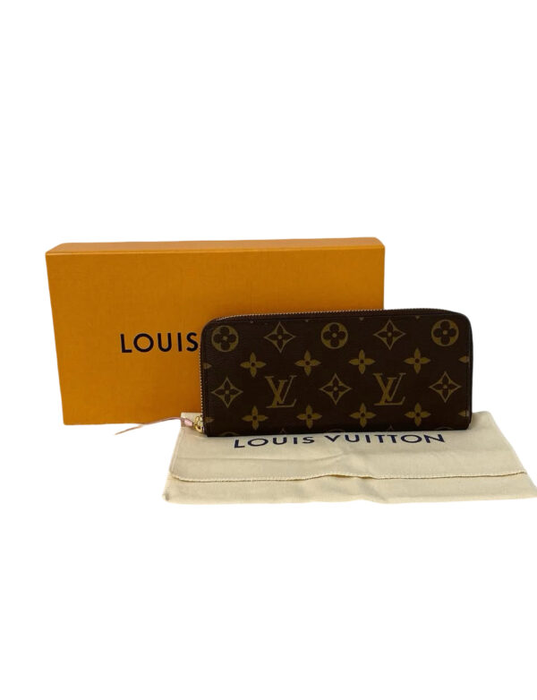 LV MONOGRAM CLEMENCE WALLET ROSE  BALLERINE
