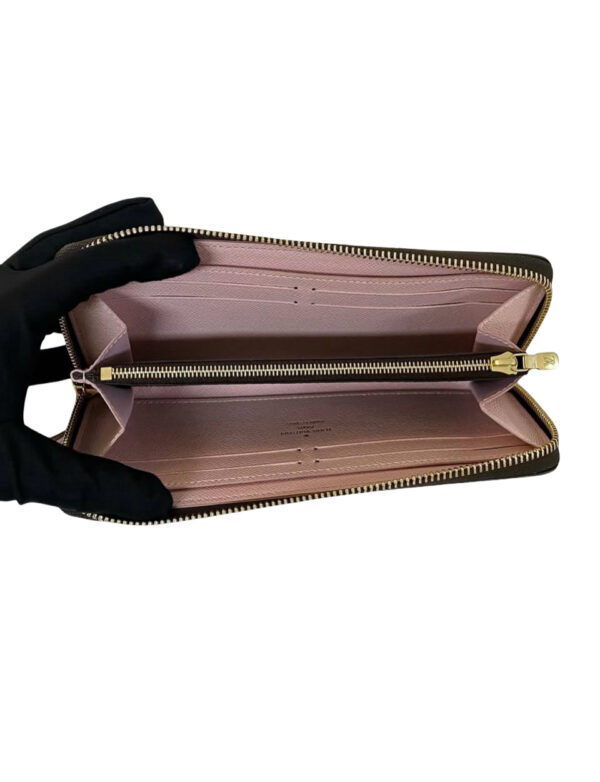 LV MONOGRAM CLEMENCE WALLET ROSE  BALLERINE - Image 9