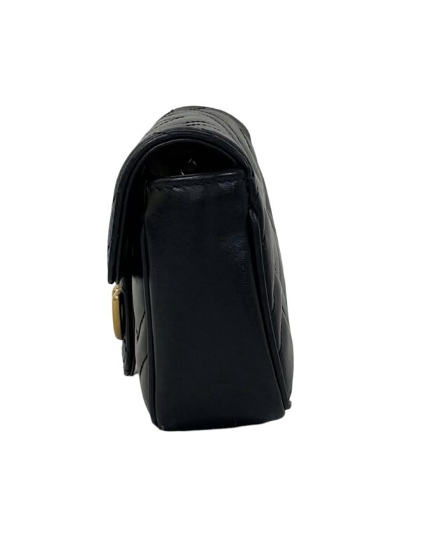 GUCCI SUPER MINI MARMONT FLAP BLACK - Image 4