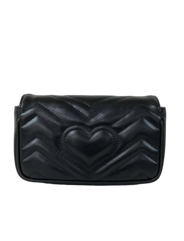 GUCCI SUPER MINI MARMONT FLAP BLACK - Image 5