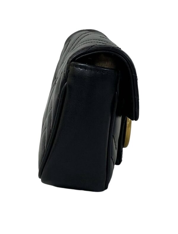 GUCCI SUPER MINI MARMONT FLAP BLACK - Image 6