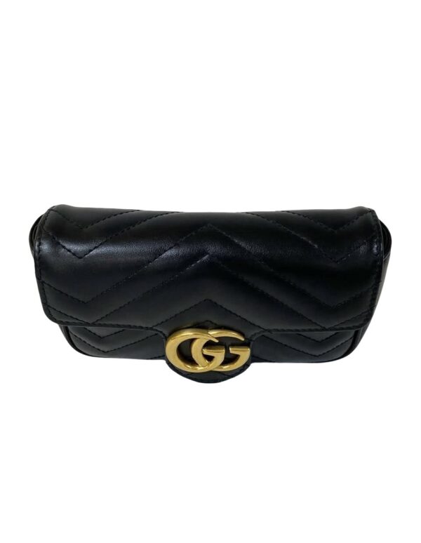 GUCCI SUPER MINI MARMONT FLAP BLACK - Image 7