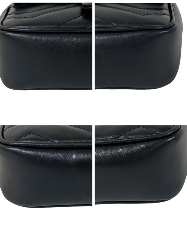 GUCCI SUPER MINI MARMONT FLAP BLACK - Image 9